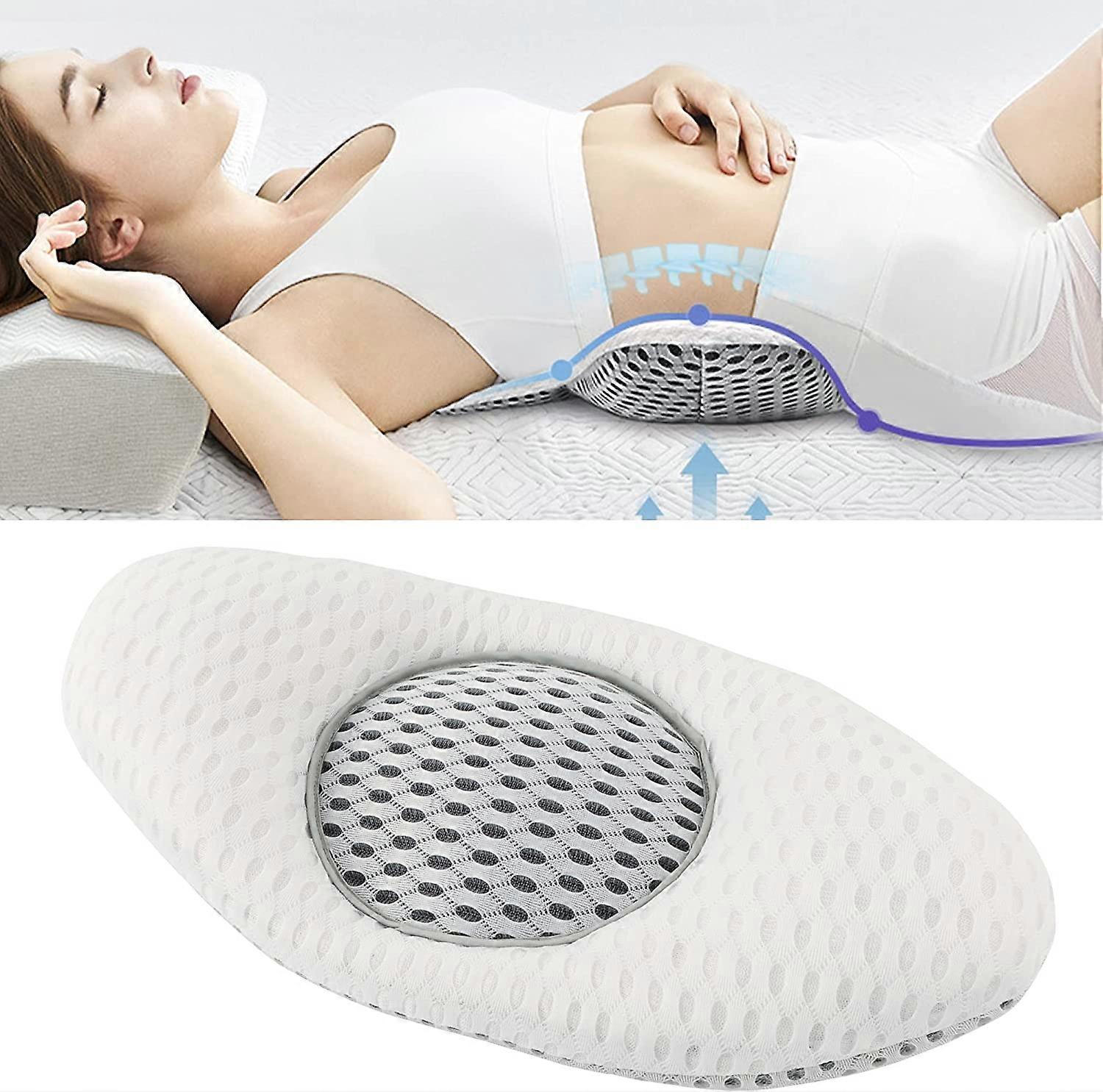 Linkrunning 3D Lower Back Support Pillow Adjustable Height Back Cushion Waist Sciatic Lumbar Pillow Pain Relief Cushion Pillow Back Support