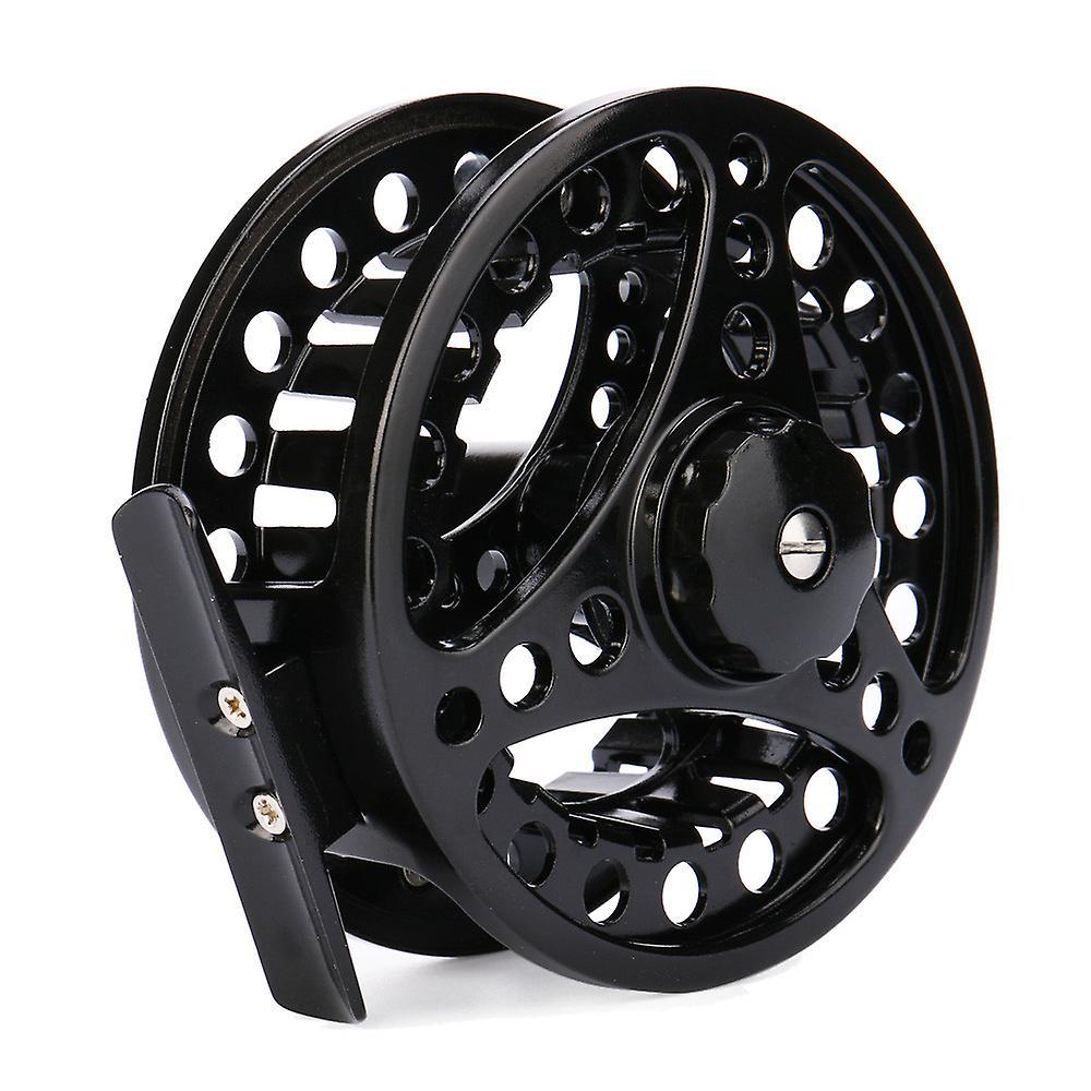 Unbrand Fly Reel 5/6 Wt Large Arbor Silver/Black Aluminum Fly Fishing Reel A