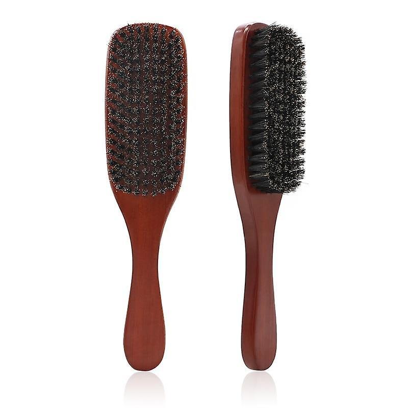 Slowmoose Natural Boar Bristle Beard- Facial Hair Cleaning Brush