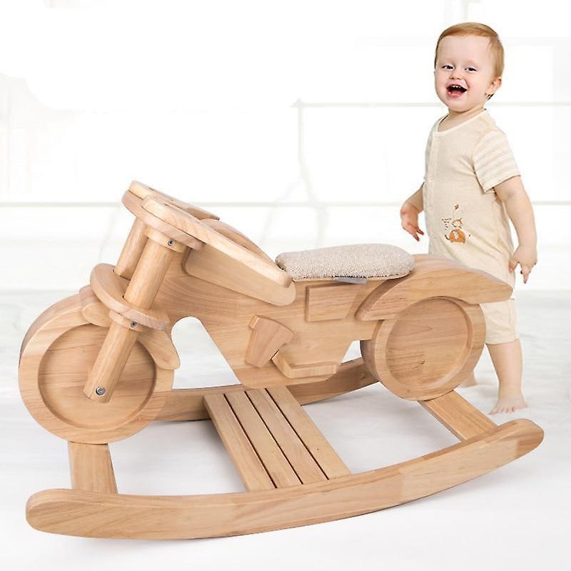 Slowmoose Solid Wooden Rocking Horse