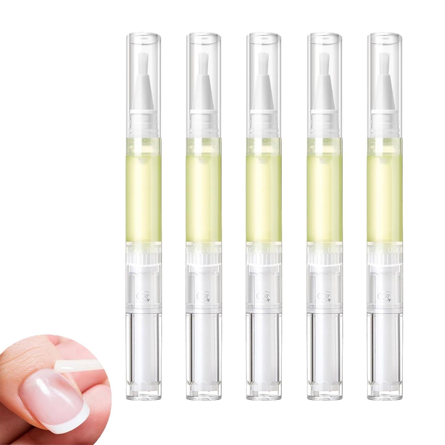 Frusde Radiant Nail Growth Oil, 2ml Radiant Nail Growth Oil Pen, Nail Strengthener, Cuticle Oil For Moisturize Strengthen Brighten Nails Care 5pcs