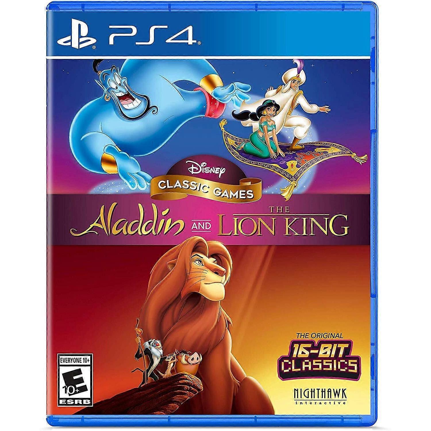 Sony Playstation Disney Classic Games: Aladdin And The Lion For PlayStation 4 [VIDEOGAMES] PS 4 USA Import