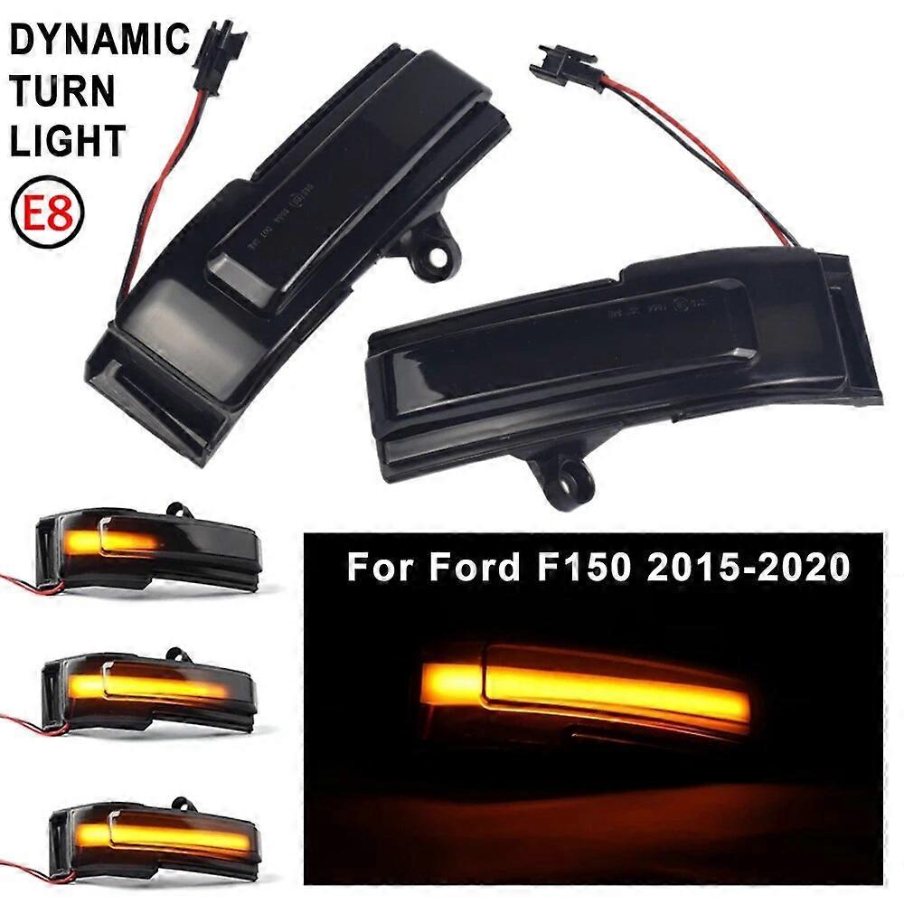 Redkid Begleri-LED Dynamic Side Mirror Turn Signal Lights For Ford F150 F-150 2015 2016 2017 2018 2019 2020 Sequential Lamp Blinker Indicator Yellow