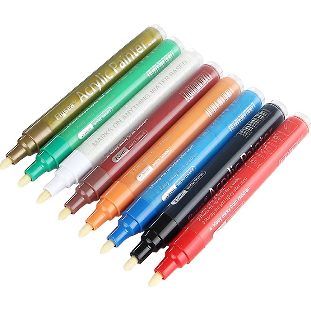 Kxj-markerspack Of 8 Wine Glass Marker Pens -7