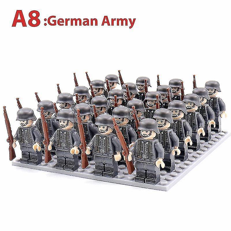 Cloud Xiang Military Figures Building Blocks German Soviet Us Uk China Soldiers Bricks Toys D