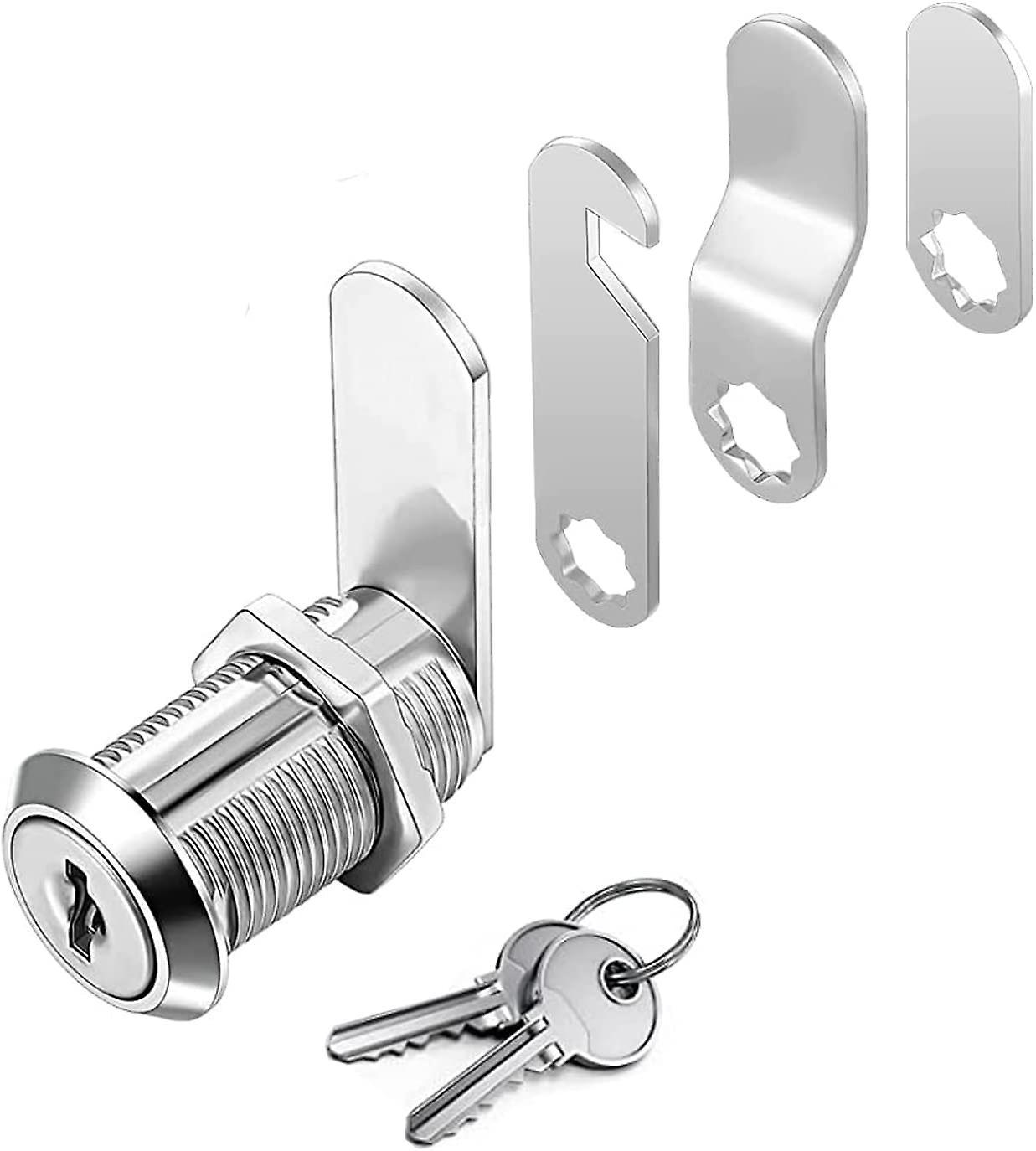 Augro Mailbox Security Lock With, Furniture Lock, 2 Keys For Drawer, Cabinet Cam Lock, Comes With 4 Different Lock Plates