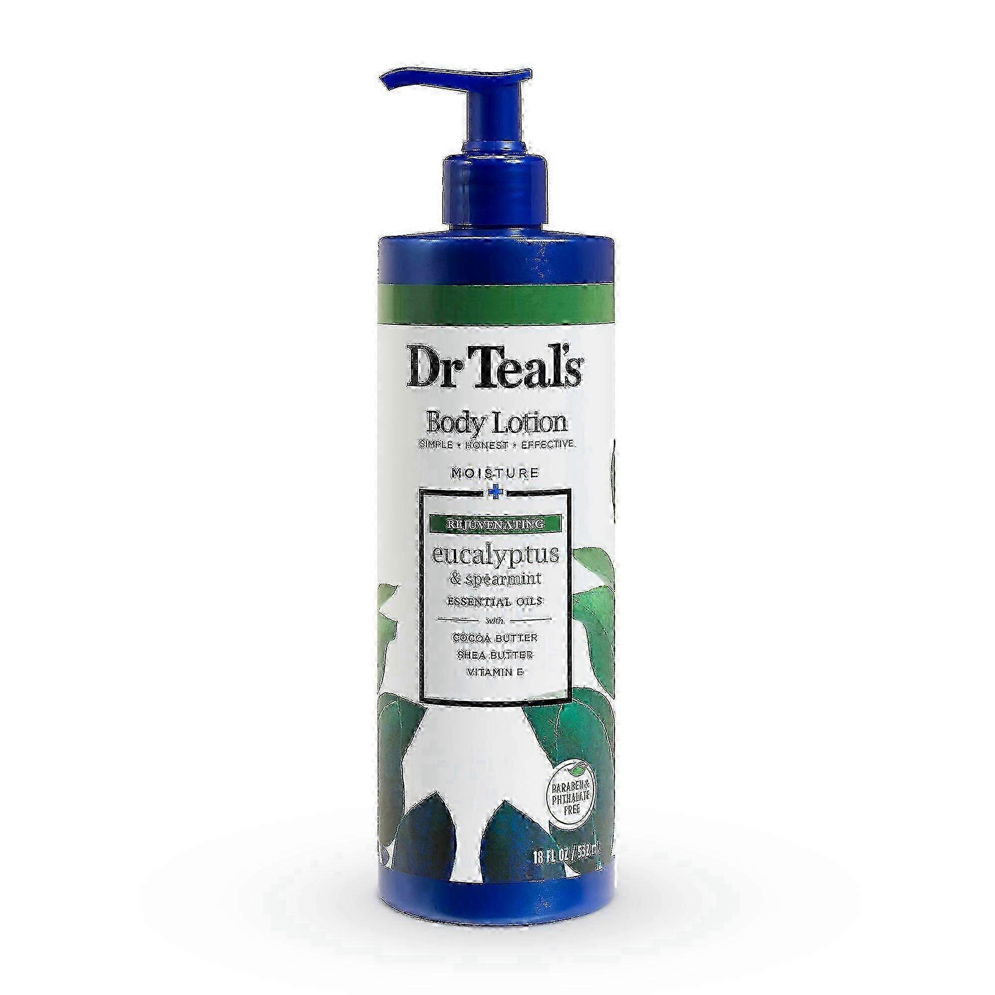 Dr. Teal's Dr Teal's Moisture + Rejuvenating Body Lotion, Eucalyptus & Spearmint, 18 Oz