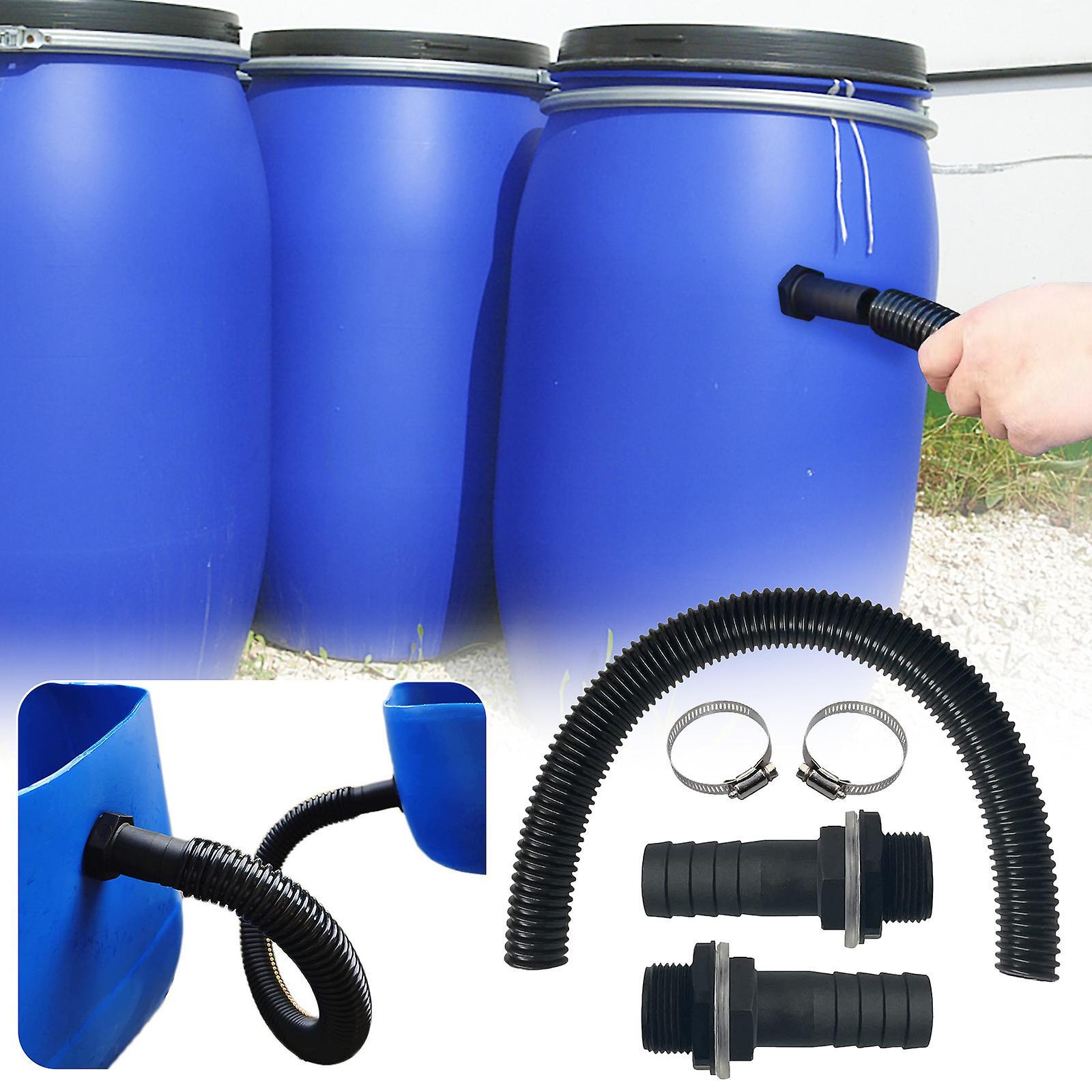 Baodan Rainwater Connection Kit For Water Connection With Hose Nozzle 50 Cm Connection Hose For Rain Barrels Rainwater Connection Kit