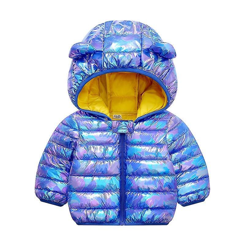 Slowmoose Autumn Winter Newborn Baby Clothes For Baby Jacket Dinosaur Print Outerwear 9M / Blue