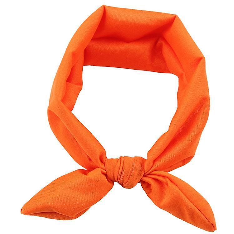 Slowmoose Cute Bow Design, Rabbit Ear Style Headband Orange