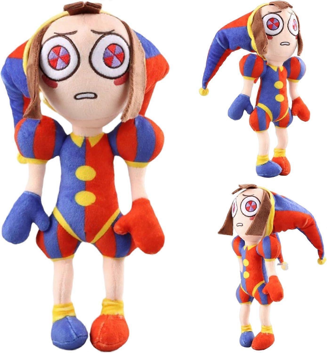 Heyone 2023 New Digital Circus Plush, The Amazing Pomni and Jax Plushies Toy, New Digital Circus Stuffed Toys, Cartoon Image Pillow for Fans and Ki...