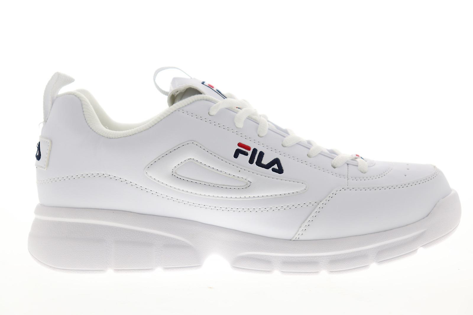 Fila Adult Mens Disruptor SE Lifestyle Sneakers White Navy Red US 10