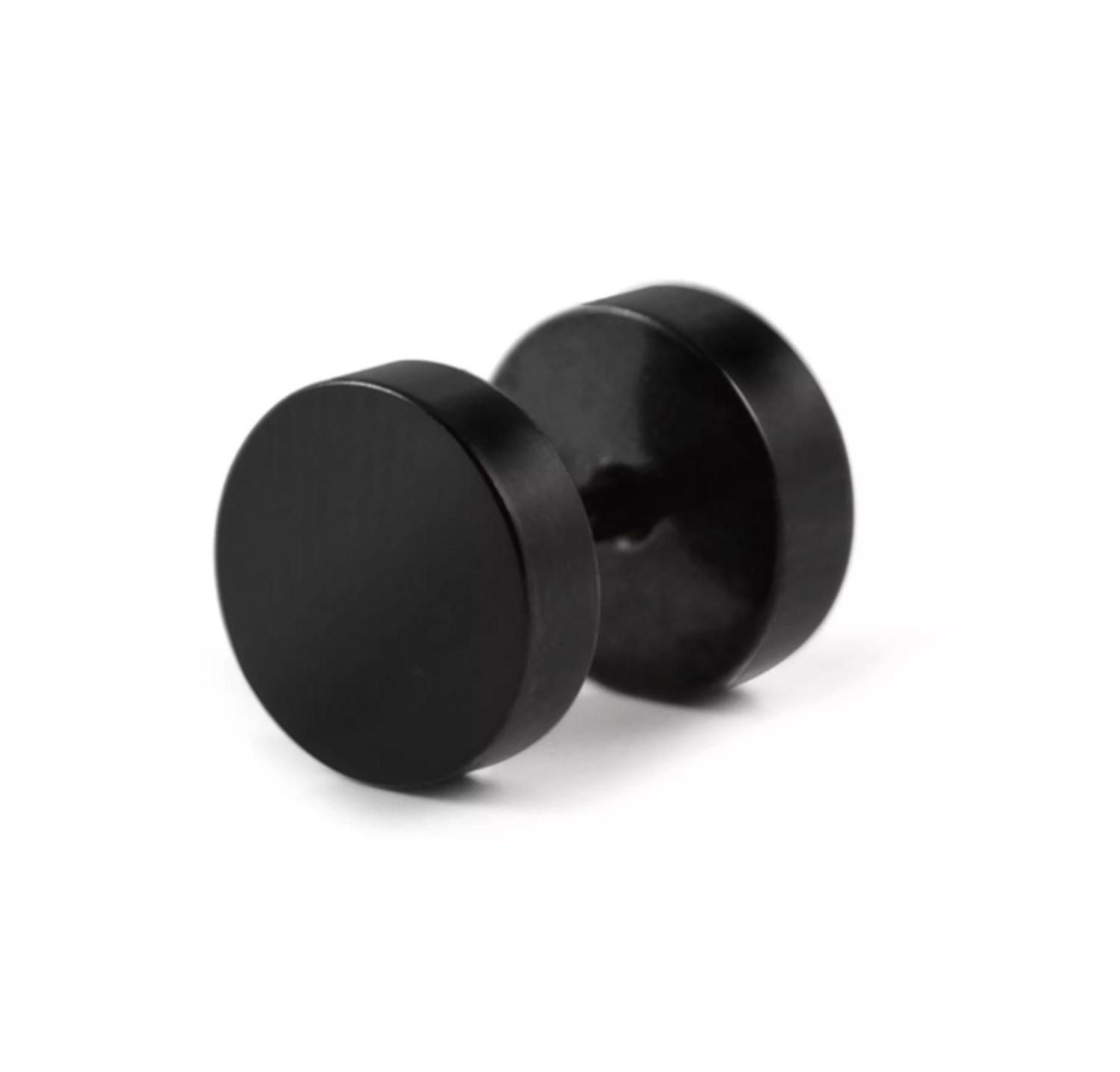 Hiprock Fake Plug - Black 10 mm/one pair