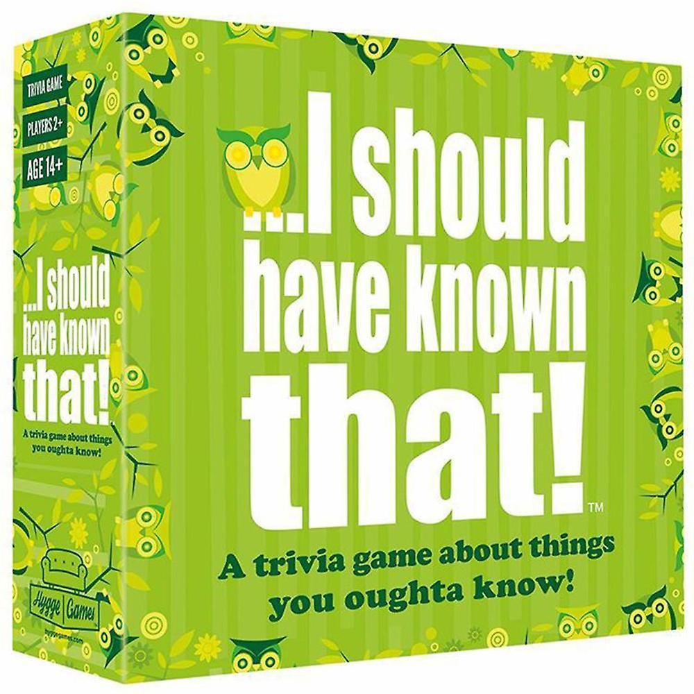 Eocici I Should Have Known That About Things You Oughta Know Trivia Card Game Family Party Interactive Card Game