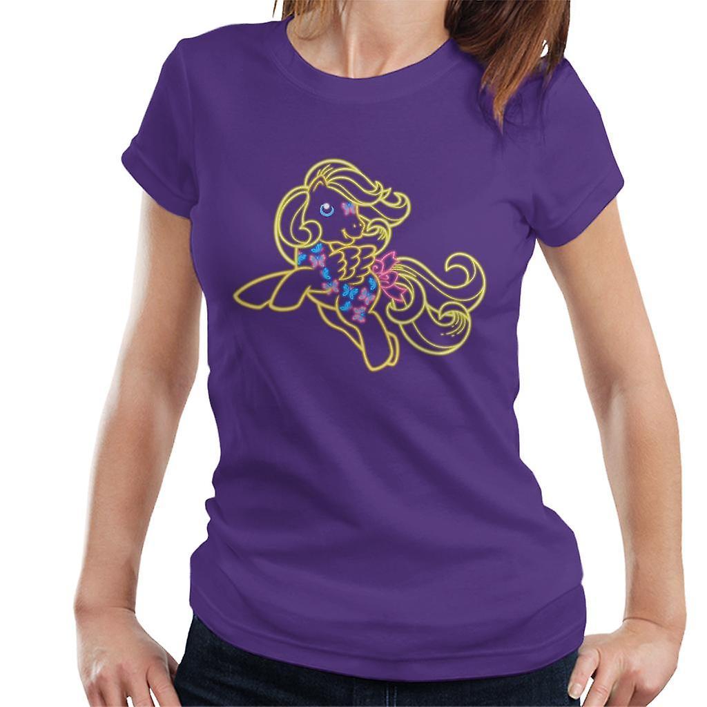 My Little Pony Yellow Neon Women's T-Shirt Purple Large