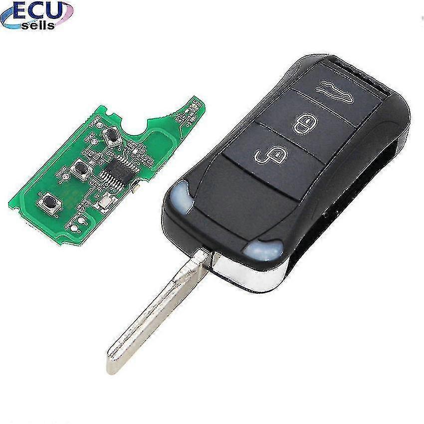 Viewleaf 3 Buttons Remote Key Fob 315mhz / 433mhz For Porsche Cayenne 2004-2012 Id46 Chip Uncut Blade