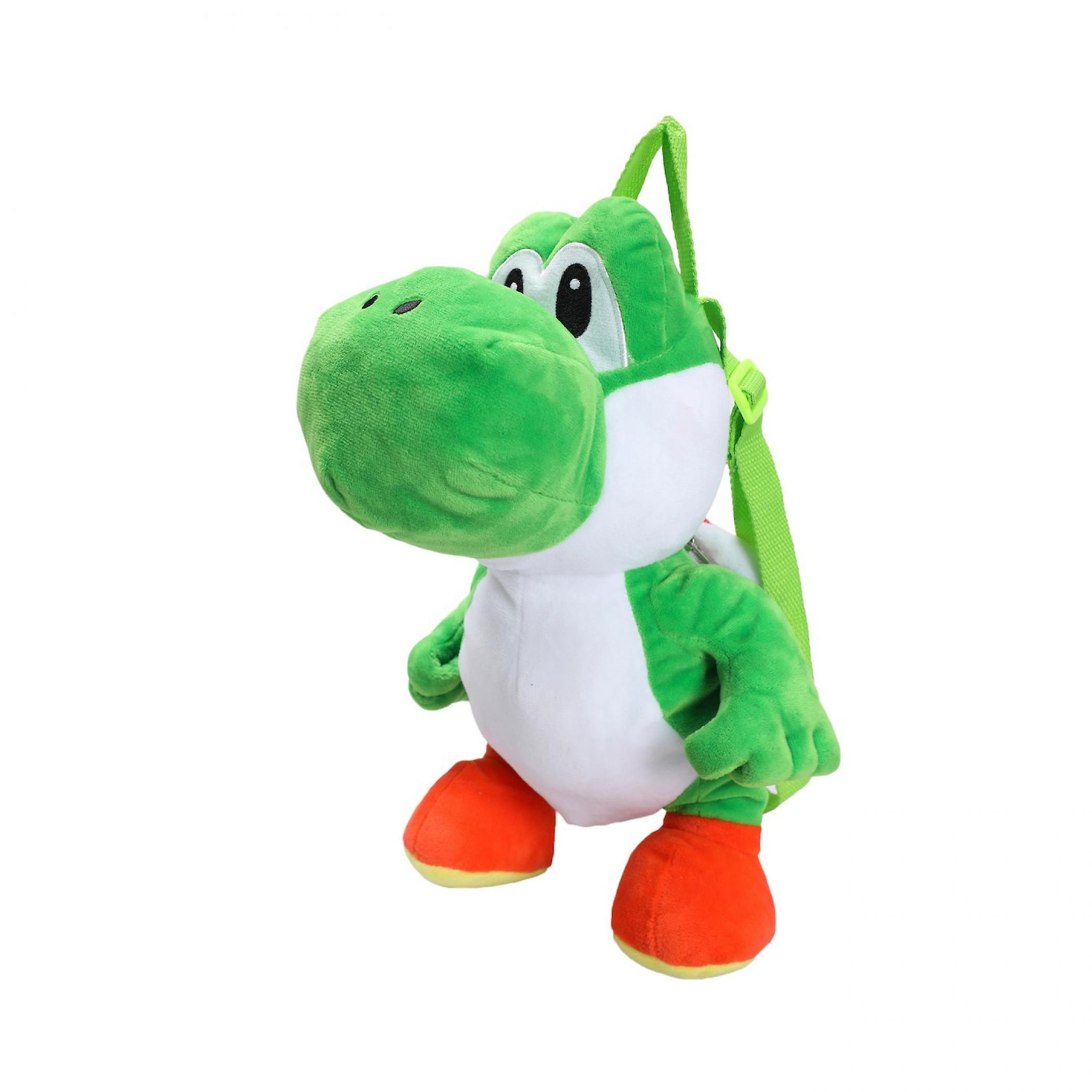 Video Games Super Mario Bros. Yoshi 17" Plush Backpack Green