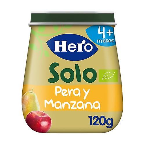 Hero Baby Solo Eco pear and apple jar 4m+ 120 g