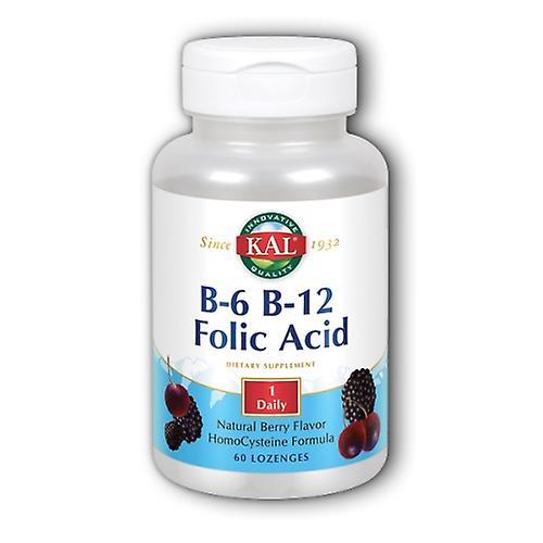 Kal B-6, B-12, Folic Acid, 60 Lozenges (Pack of 1)