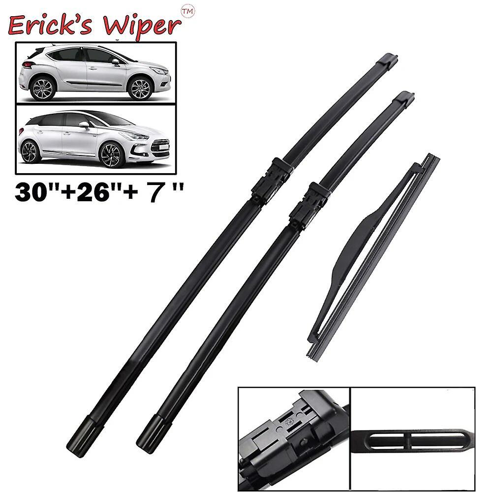 Bicaco Wiper Front & Rear Windscreen Wiper Blades Set For Citroen Ds4 Ds5 2010 - 2020 Windshield Windscreen Window 30"26"7"