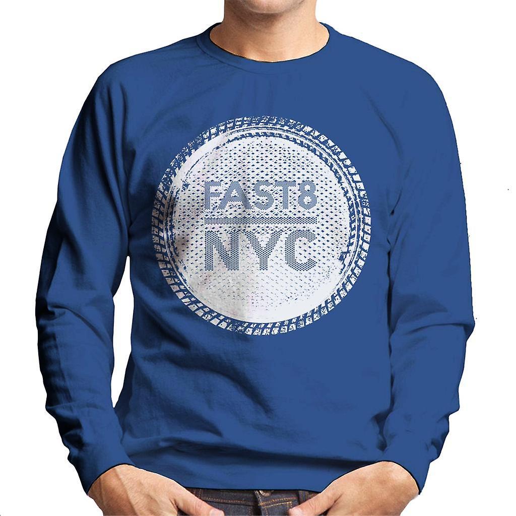 Fast & Furious Fast and Furious Fast 8 NYC Men's Sweatshirt Royal Blue X-Large