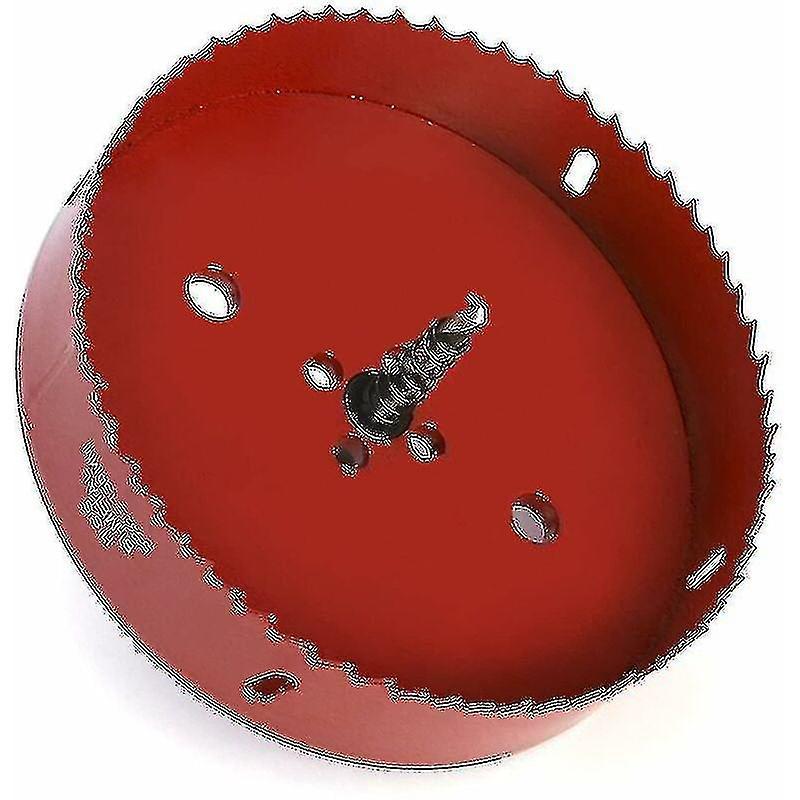 unbrand Bi-metal Hole Saw 150 Mm, Hss M42 High Speed Steel, With Hexagonal Shank And Drill Bit For Aluminium