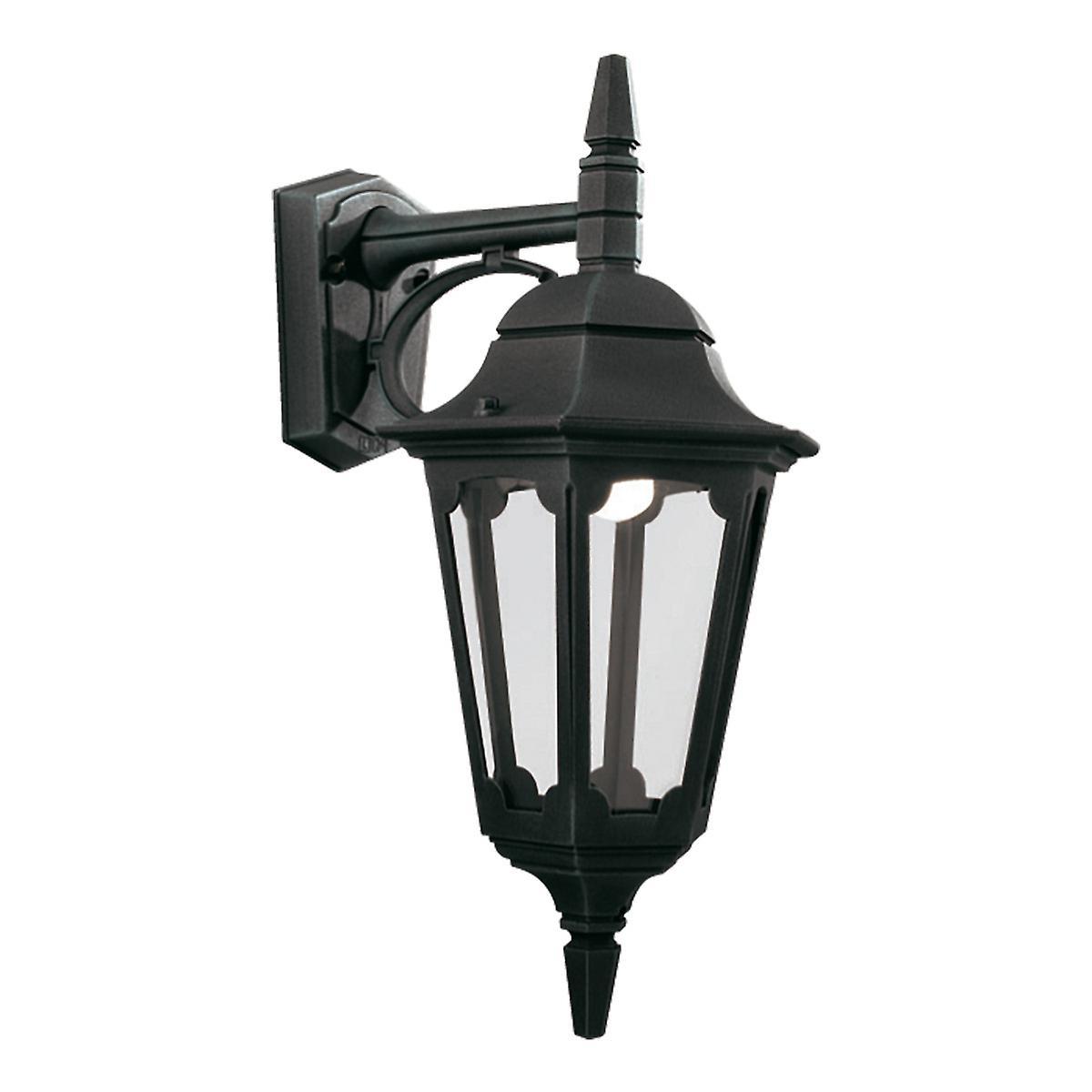 Parish 1 Light Outdoor Wall Lantern Light Black IP44 E27