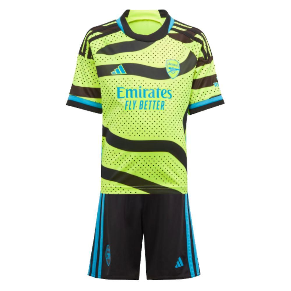 Adidas 2023-2024 Arsenal Away Mini Kit Yellow 5-6 Years