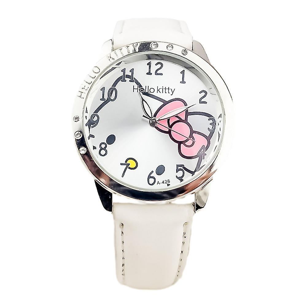 Shinestar Hello Kitty Watch Quartz Wrist Watches Bracelet For Kids Girls Children Gift White