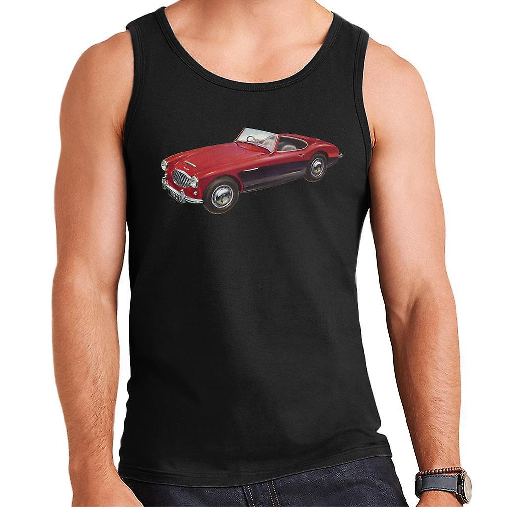 Austin Healey 3000 Mark II Red British Motor Heritage Men's Vest Black XX-Large