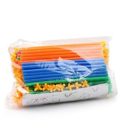 Slowmoose 4d Diy Creative Assembly- Set Of Plastic Straws And Joints, Building Blocks 700pcs bag pack