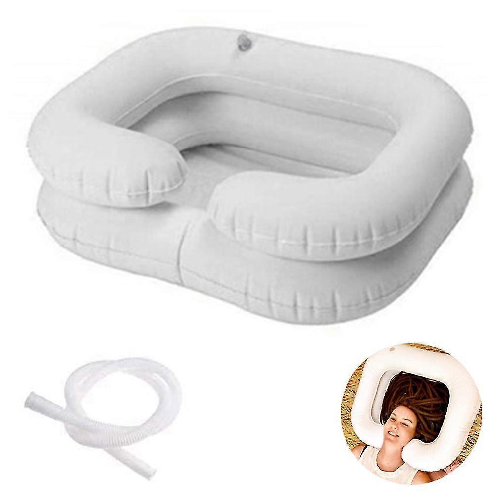 JUMPHERO Mobile Inflatable Hair Wash Basin with Shower Bag Including Shower for Bedridden People Hairproof Mu