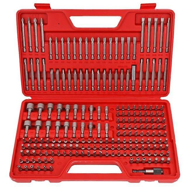 mickcara 208-Piece Screwdriver Bit Set, Chrome Vanadium Steel Safety Bit Set, Torx Screwdriver