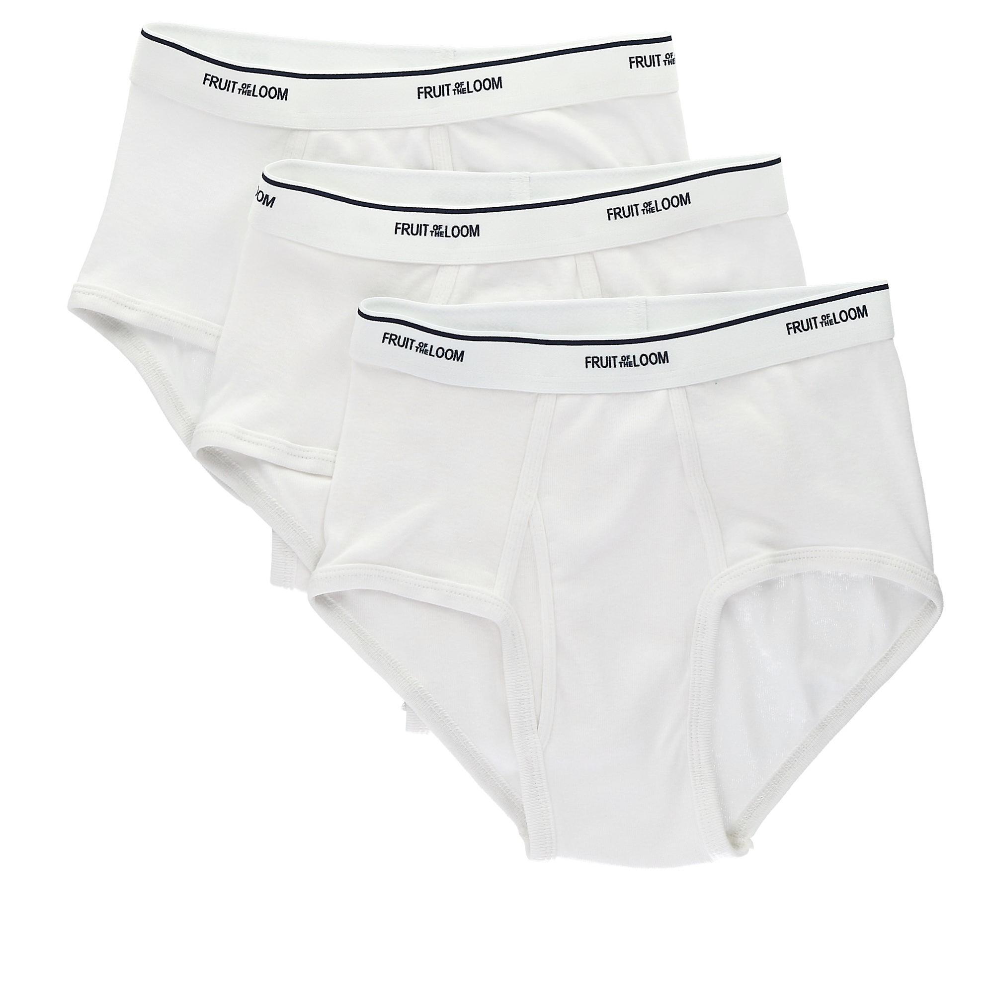 Fruit of the Loom  White Briefs (3 Pack) (Men) Large