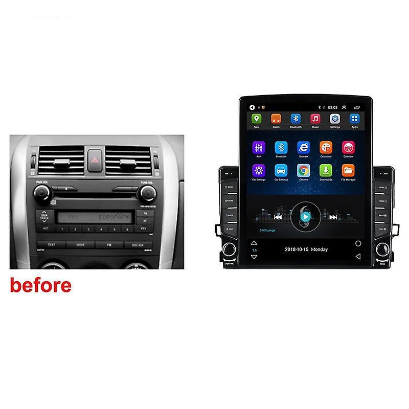 JIULUNET 9.7" Android For Toyota Auris 1 E150 2006-2012 Tesla Type Car Radio Multimedia Player Navigation GPS