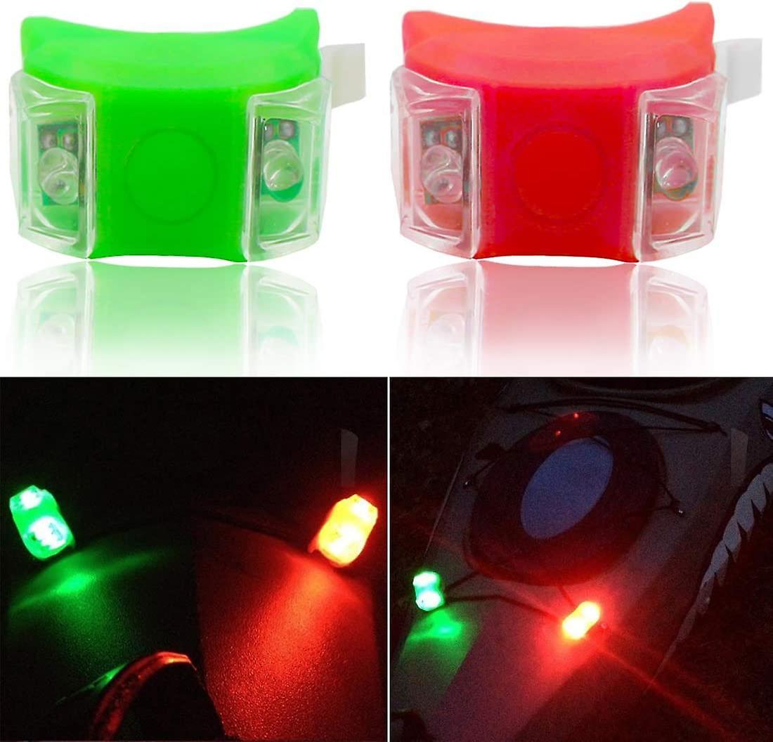 Macos 2 Pieces Of Headlights Red And Green Led Navigation Lights For Boot Kayak Ponton Hovercraft Yachting Jet Ski Bike Hunt Night Fishing