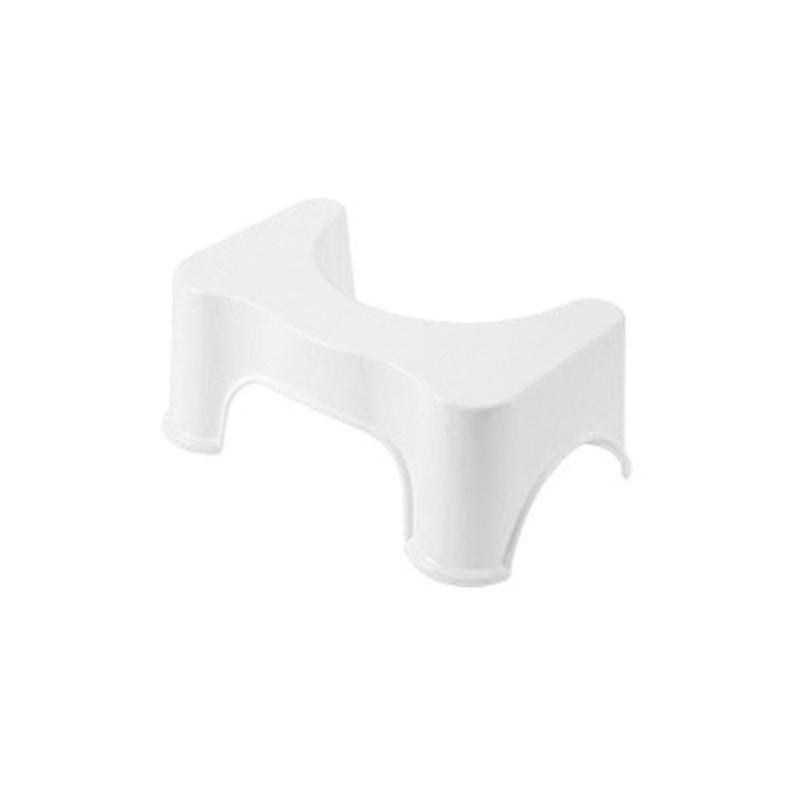 Litzee Bathroom Squatty Potty Toilet Stool Children Pregnant Woman Seat Toilet Foot Stool White