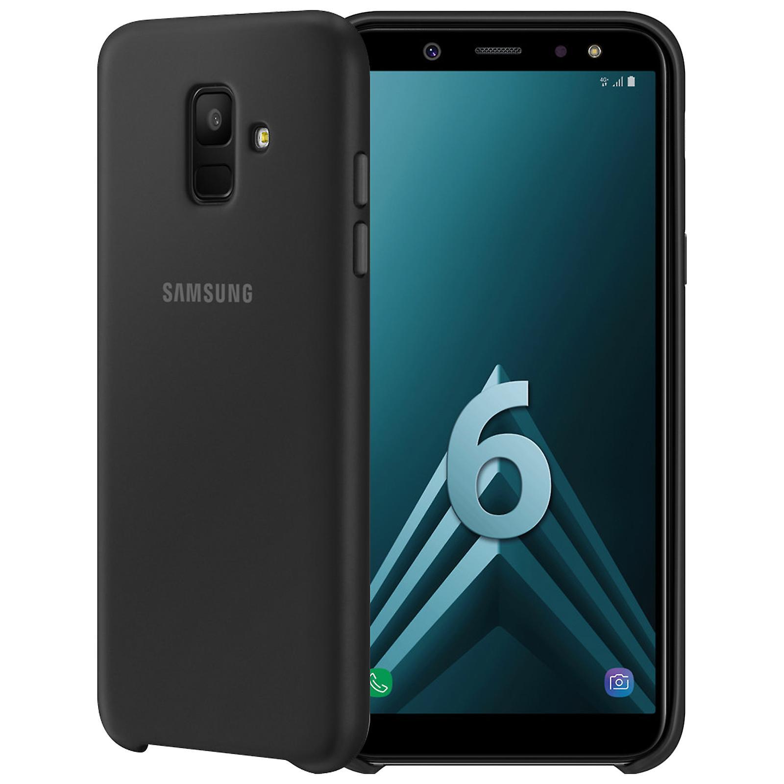 Official Samsung Dual-layer cover, Backcover for Samsung Galaxy A6 - Black