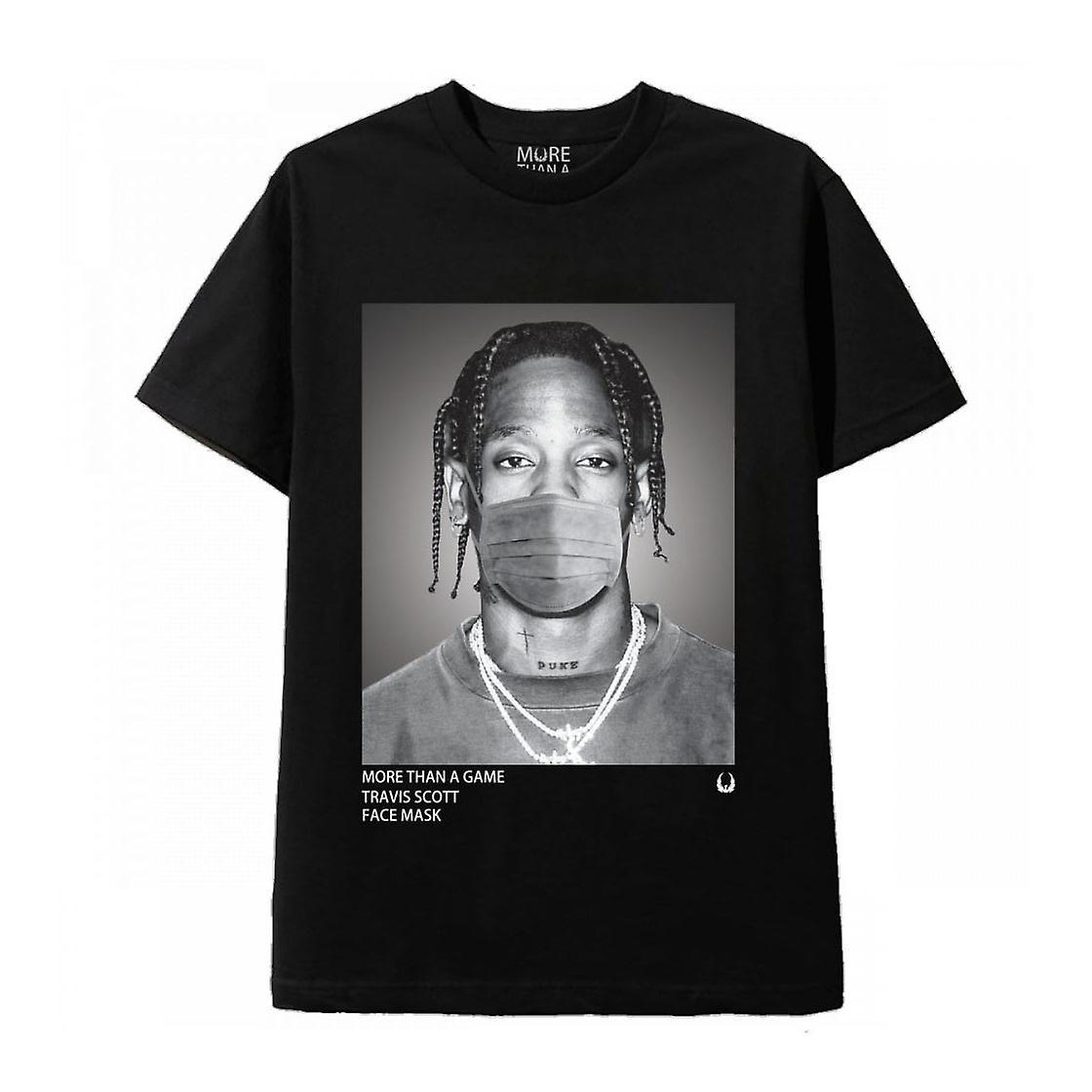 RockShark More Than A Game T-Shirt Unisex Travis Scott Face Mask Black S