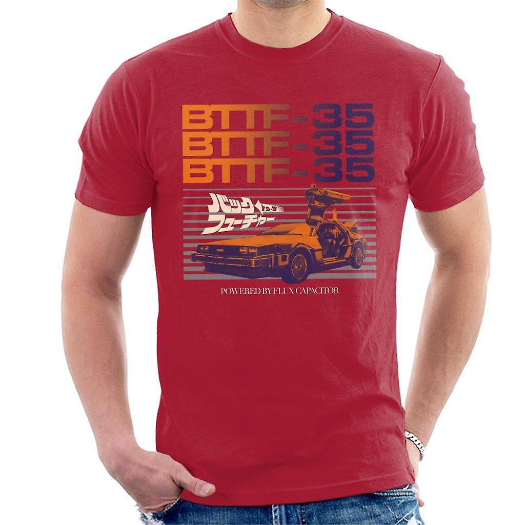 Back to the Future 35th Anniversary Flux Capacitor Men's T-Shirt Cherry Red XX-Large