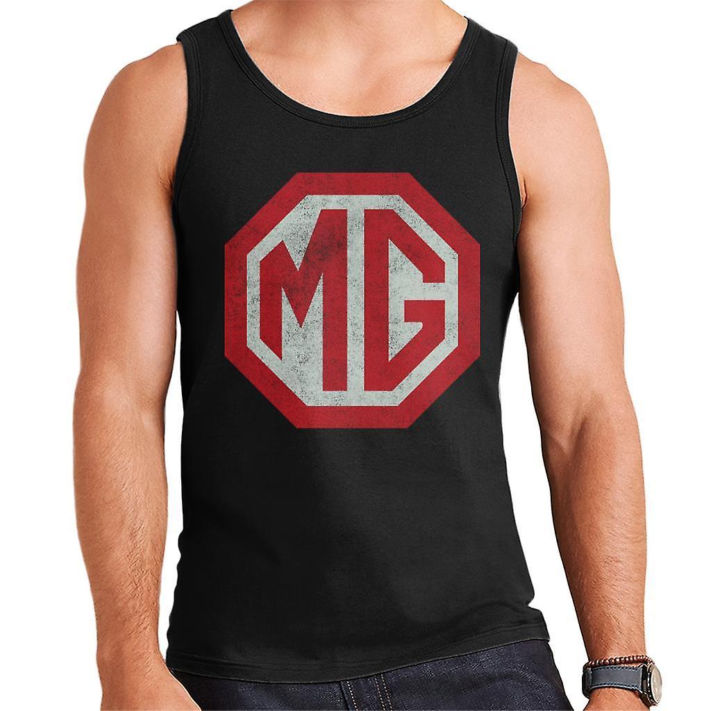 MG Classic Logo British Motor Heritage Men's Vest Black XX-Large