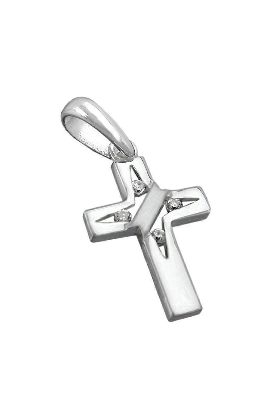 Gallay Pendant Cross 4x Zirconia Silver 925 - Gl92840