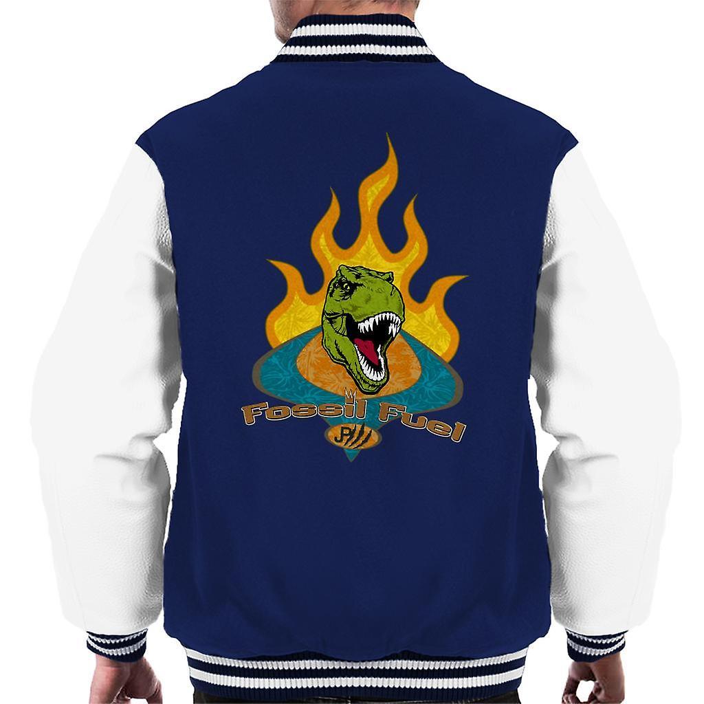 Jurassic Park Fossil Fuel Men's Varsity Jacket Navy/White X-Large