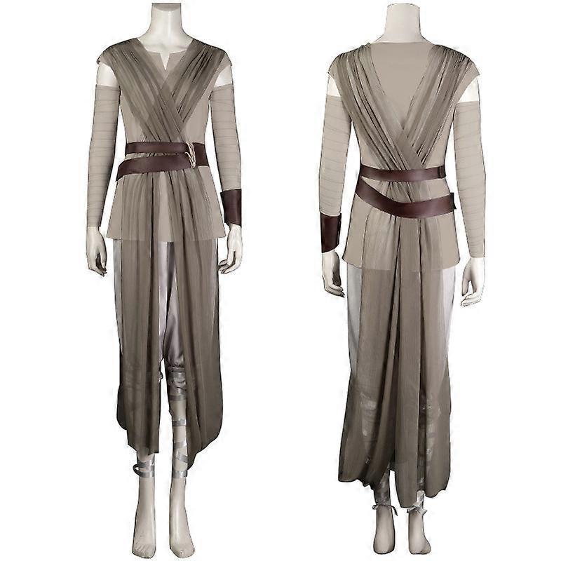 Baiyis Rey Cosplay Costumes Full Set Halloween Costume Carnival Party Fancy Dress For Adults white XS