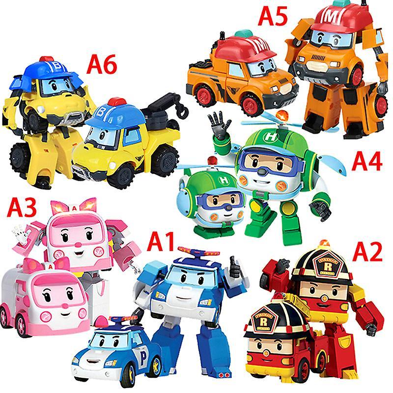 Unbrand Robocar Poli Robot Transform Car Baby Kids Car Toys Gift A4