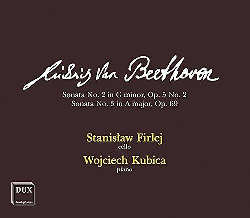 Dux Recording Prod. Beethoven / Firlej / Kubica - Cello Sonatas 2 & 3  [COMPACT DISCS] USA import