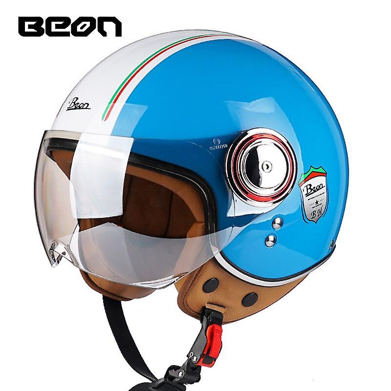 Retro 3/4 Open Face Motorcycle Helmet Vintage Chopper Capacete De Moto Men Women Scooter Motorbike casco DOT Approved ECE    Motorcycle Helmets 18 M