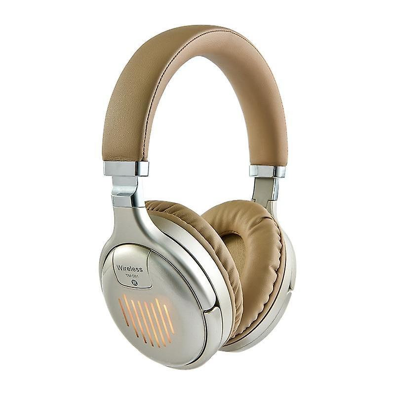 Slowmoose Bluetooth And Foldable-wireless Stereo Headphones With Mic Gold