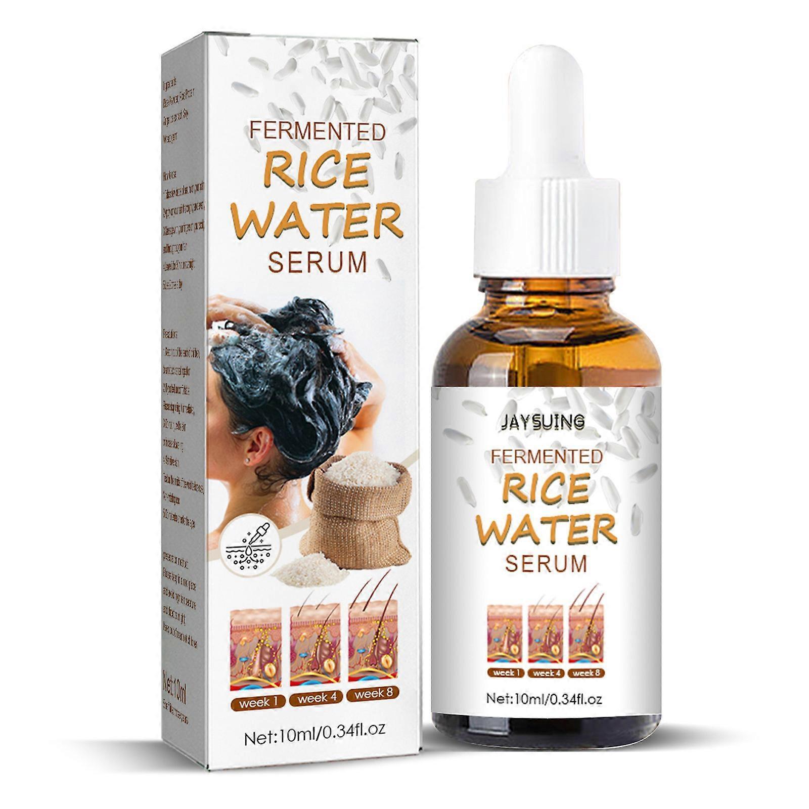 Unbrand Hair Growth Serum Fermented Rice Water  Essential Oil Anti Hair Loss Essence 10 ml