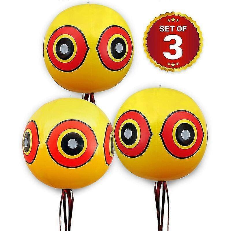 Unbrandded Bird Eye Bird Repellent Predator Eyes Balloons, Pack of 3